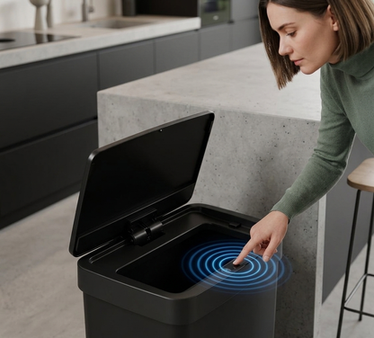 EKO - Hana - Cubo Sensor 50 L Negro