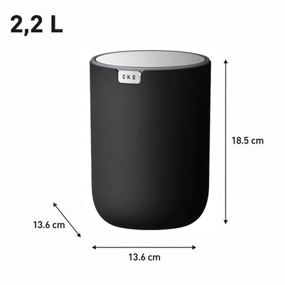 EKO - Fandy - Cubo 2,2 L Negro