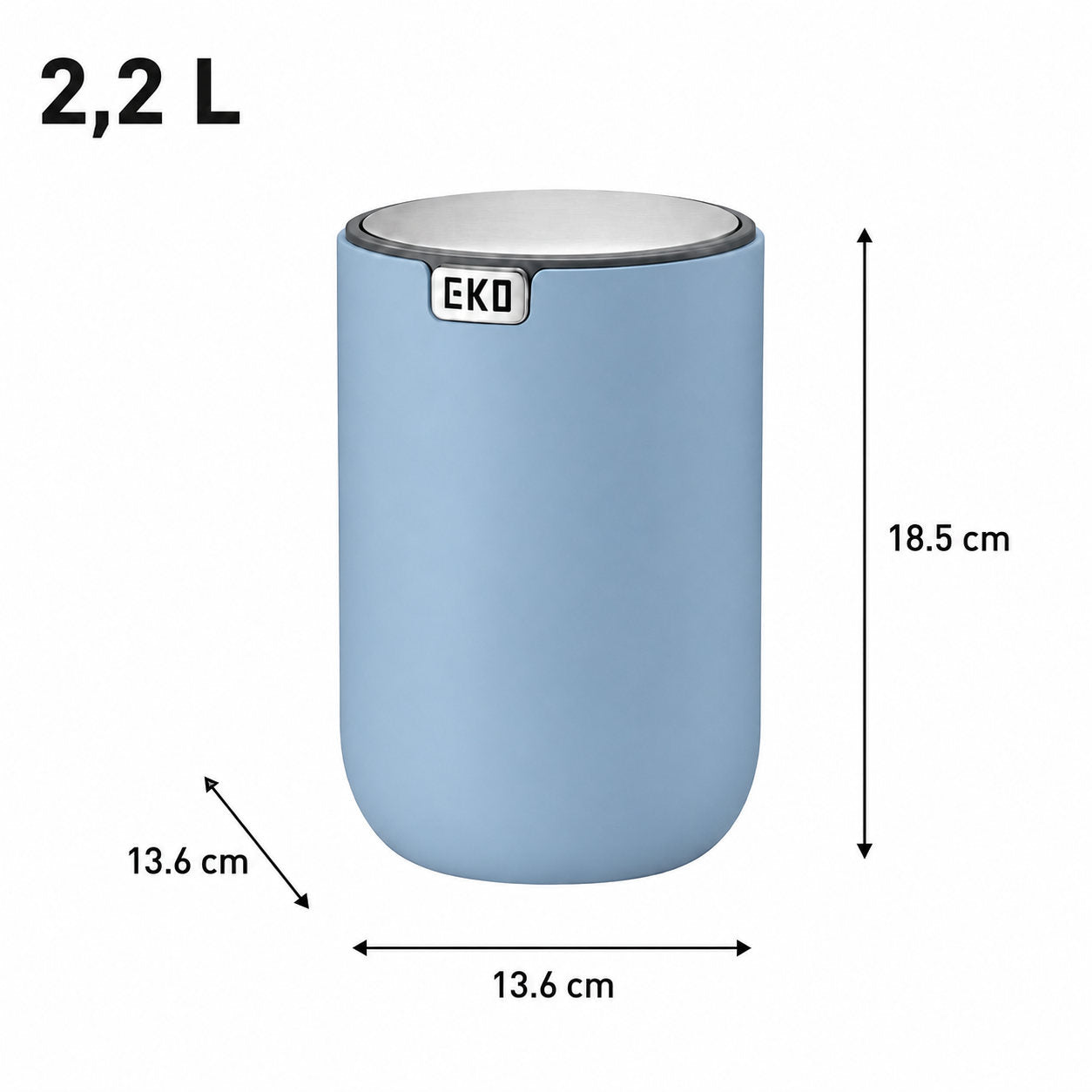 EKO - Fandy - Cubo 2,2 L Azul