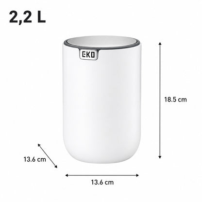EKO - Fandy - Cubo 2,2 L Blanco