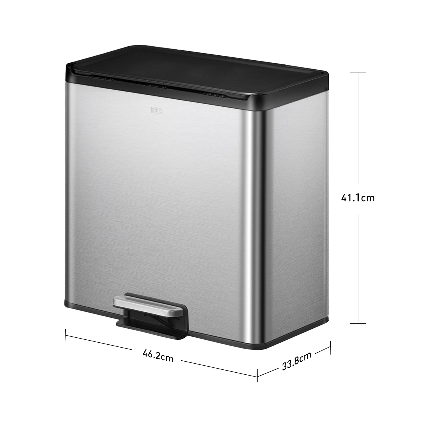 EKO - Essential - Cubo Pedal 15 L + 15 L