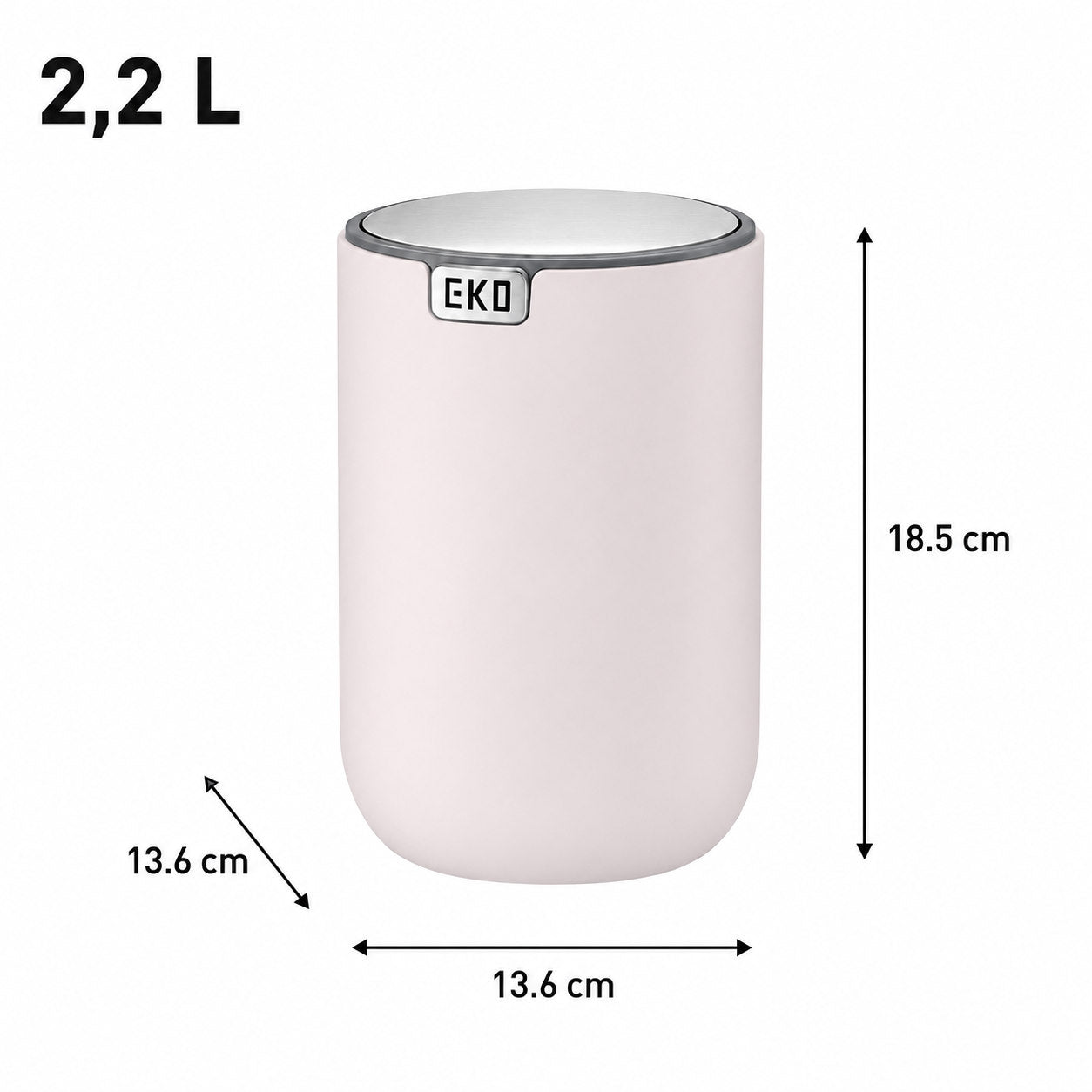 EKO - Fandy - Cubo 2,2 L Rosa