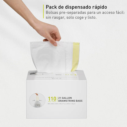 EKO - Bolsas de Basura G 50–90 L (110 Unidades)