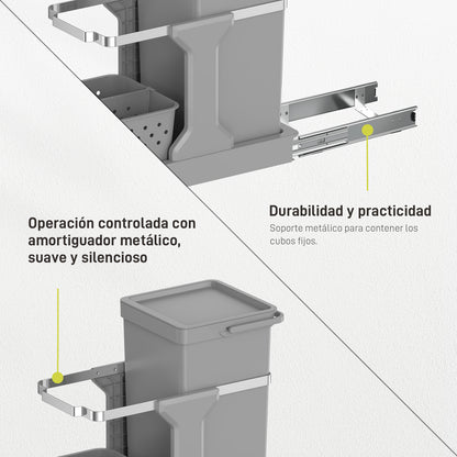 EKO - Extraible - Cubo 20 L + 4 L