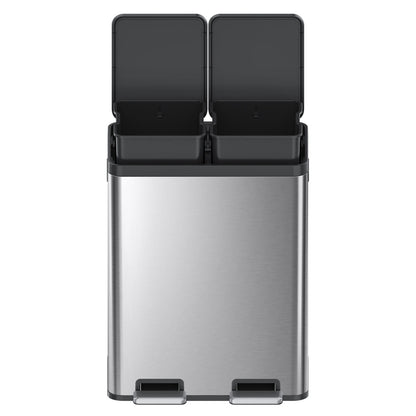 EKO - Essential - Cubo de Basura para Reciclaje con Pedal 30 L + 30 L