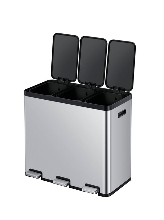 EKO - Essential - Cubo Pedal 20 L + 20 L + 20 L