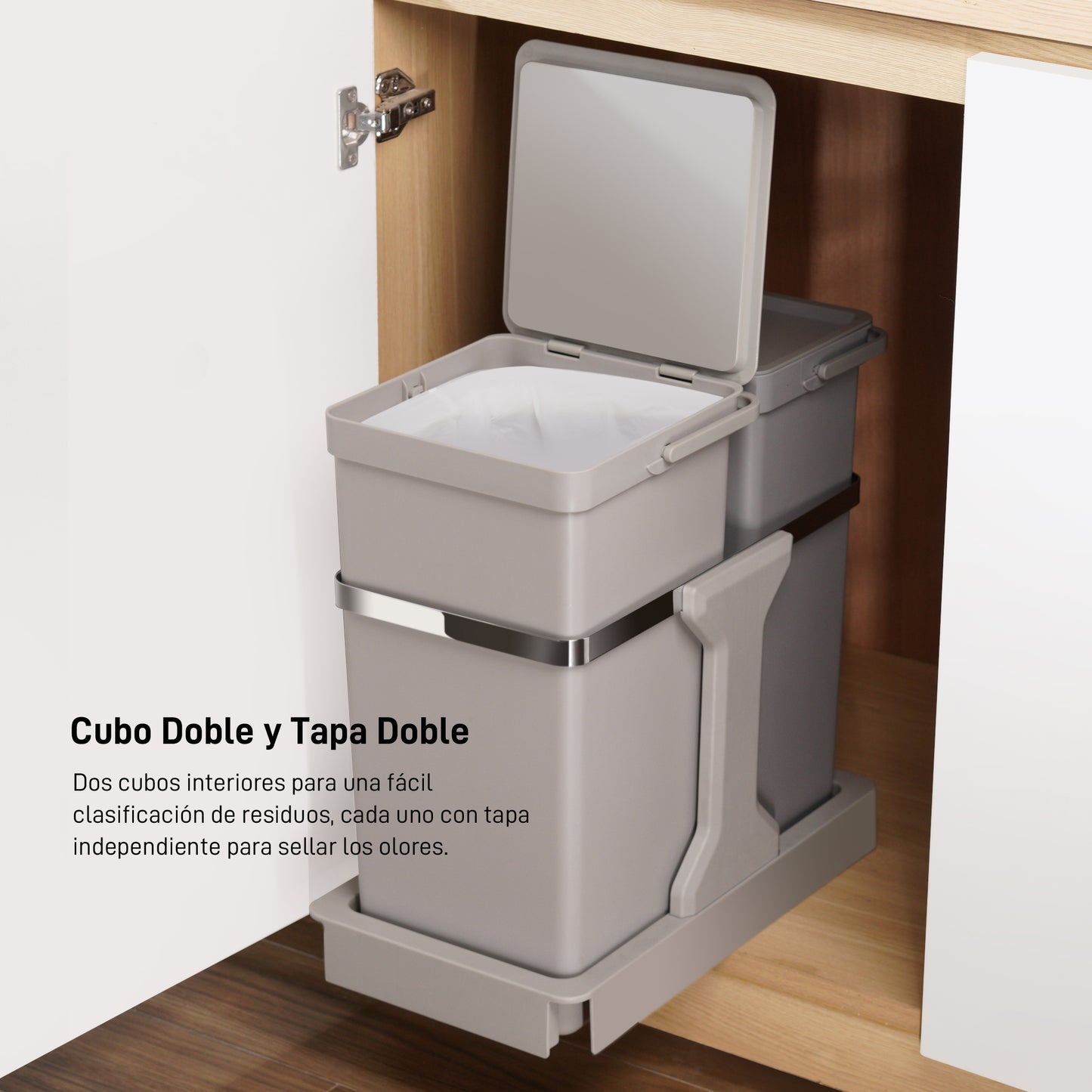 EKO - Extraible - Cubo 20 L + 15 L