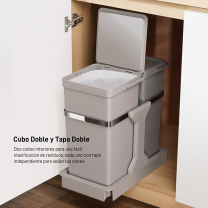 EKO - Extraible - Cubo 20 L + 15 L