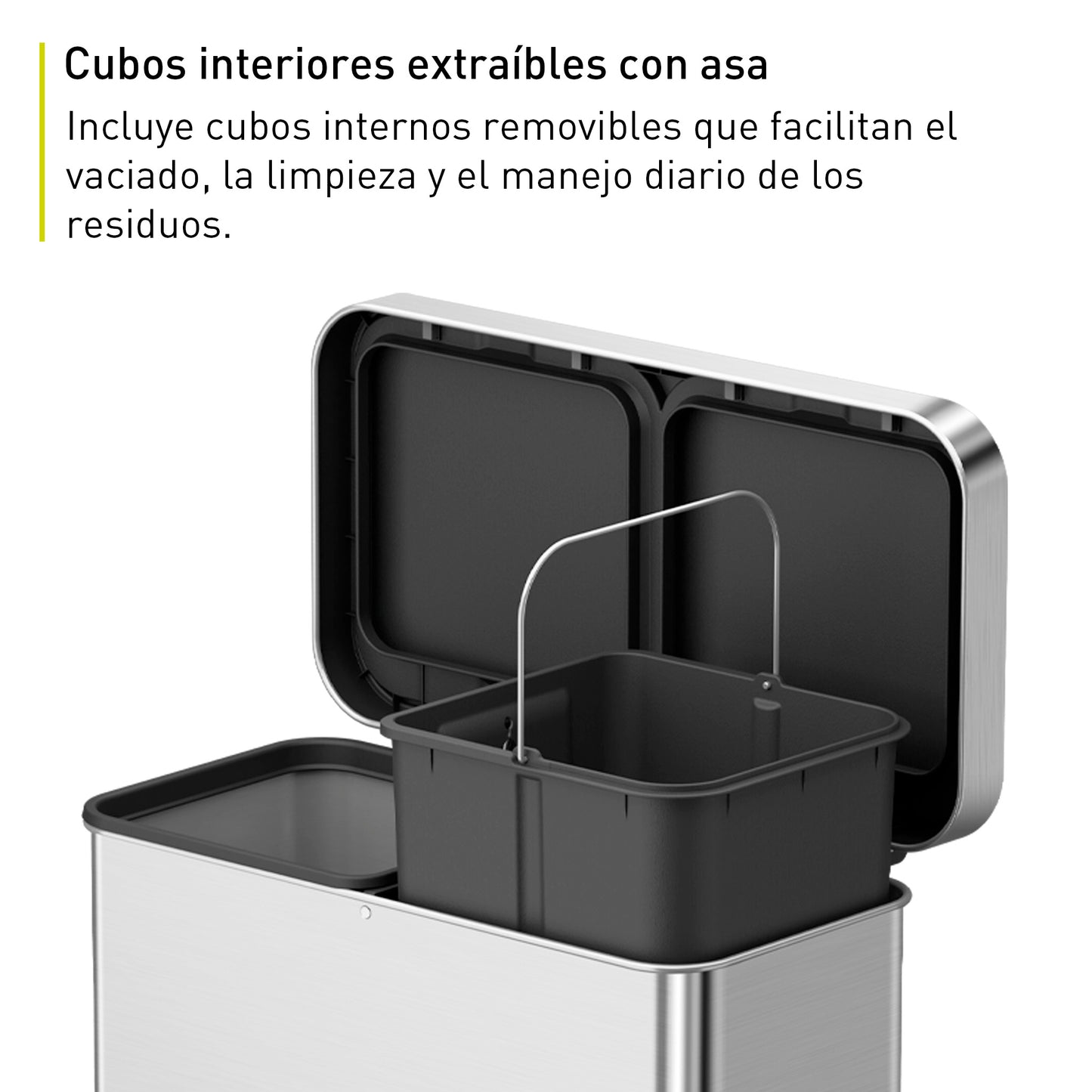 EKO - Hana - Cubo Pedal 40 L + 28 L
