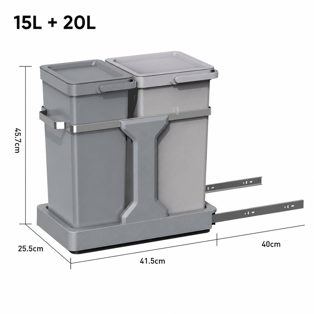 EKO - Extraíble - Cubo 20 L + 15 L