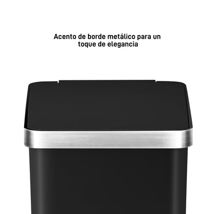 EKO - Hana - Cubo Pedal 10 L Negro