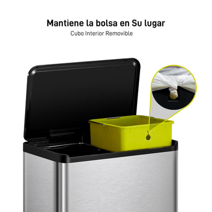EKO - Essential - Cubo Pedal 15 L + 15 L
