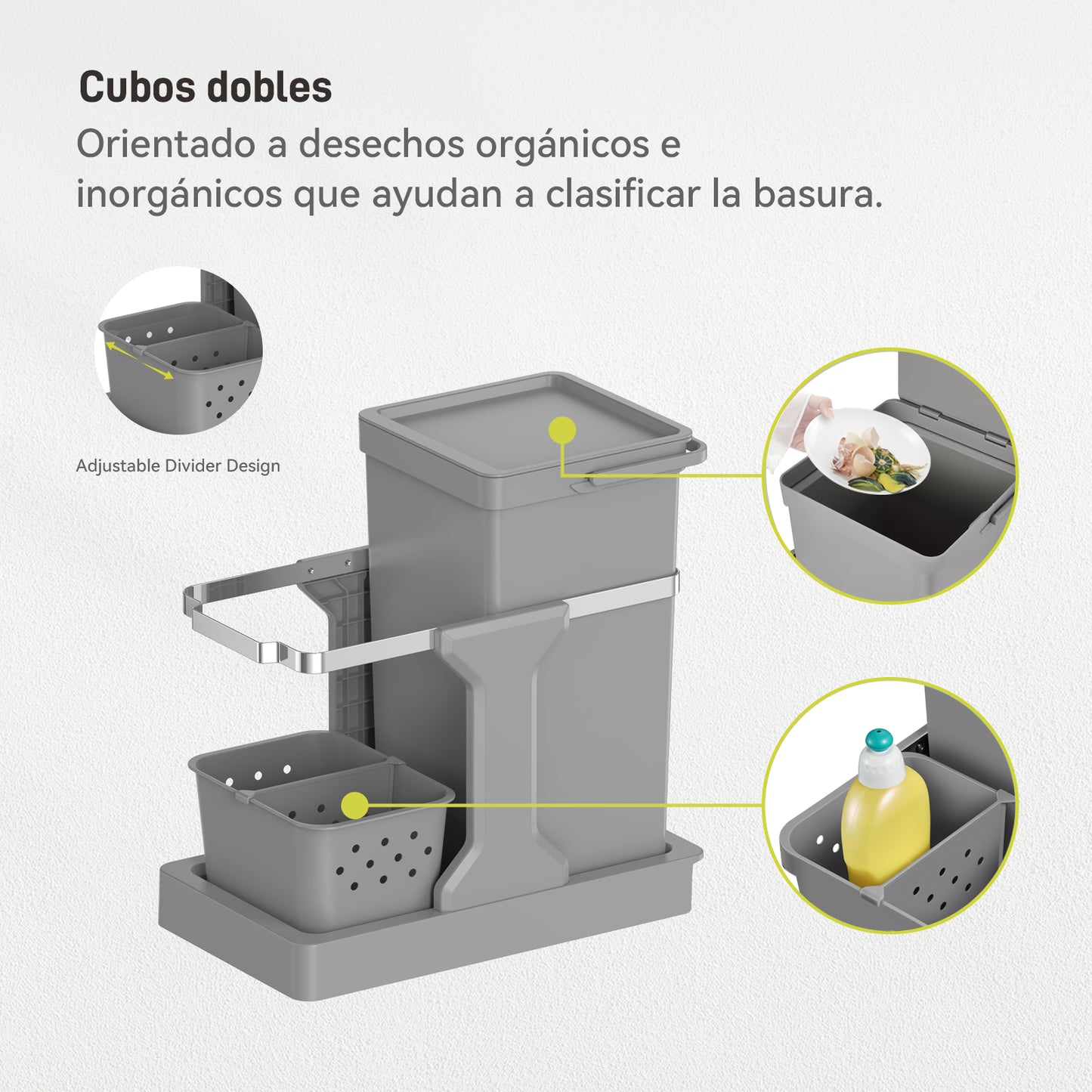 EKO - Extraible - Cubo 20 L + 4 L