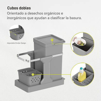 EKO - Extraible - Cubo 20 L + 4 L