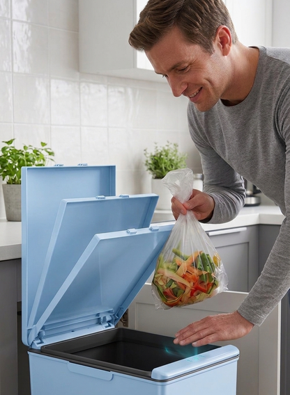 EKO - Morandi - Cubo Sensor 40 L Azul
