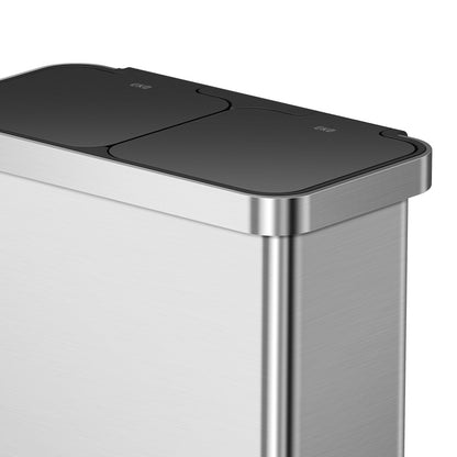 EKO - Hana - Cubo de Basura para Reciclaje con Pedal 40 L + 28 L