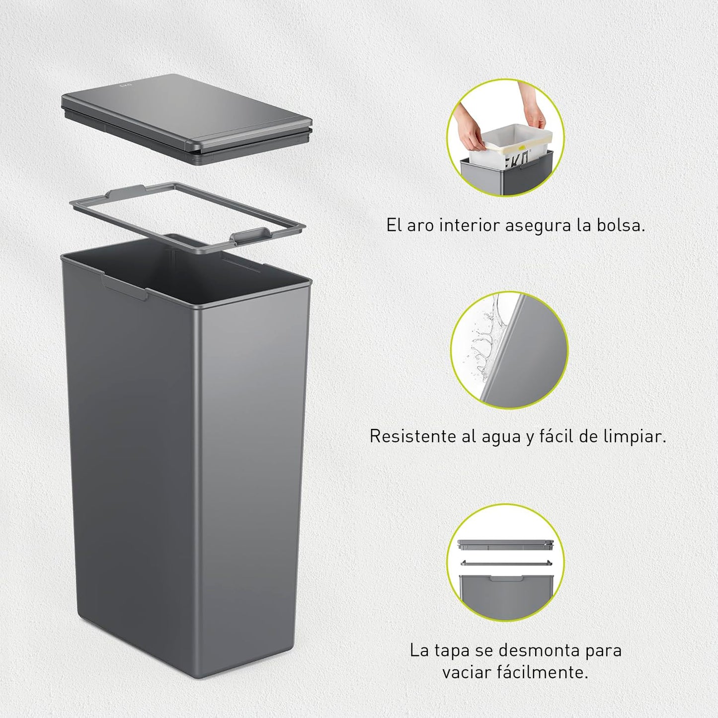 EKO - Morandi - Cubo Sensor 40 L