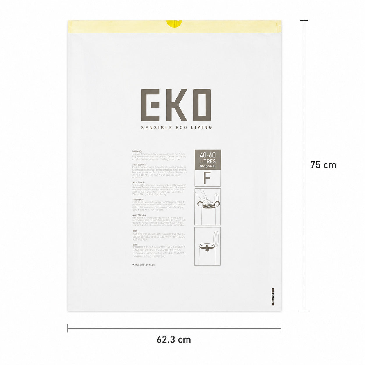 EKO - Bolsas de Basura F 40–60 L (110 Unidades)