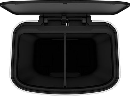 EKO - Hana - Cubo para Reciclaje con Pedal 25 L + 25 L Negro