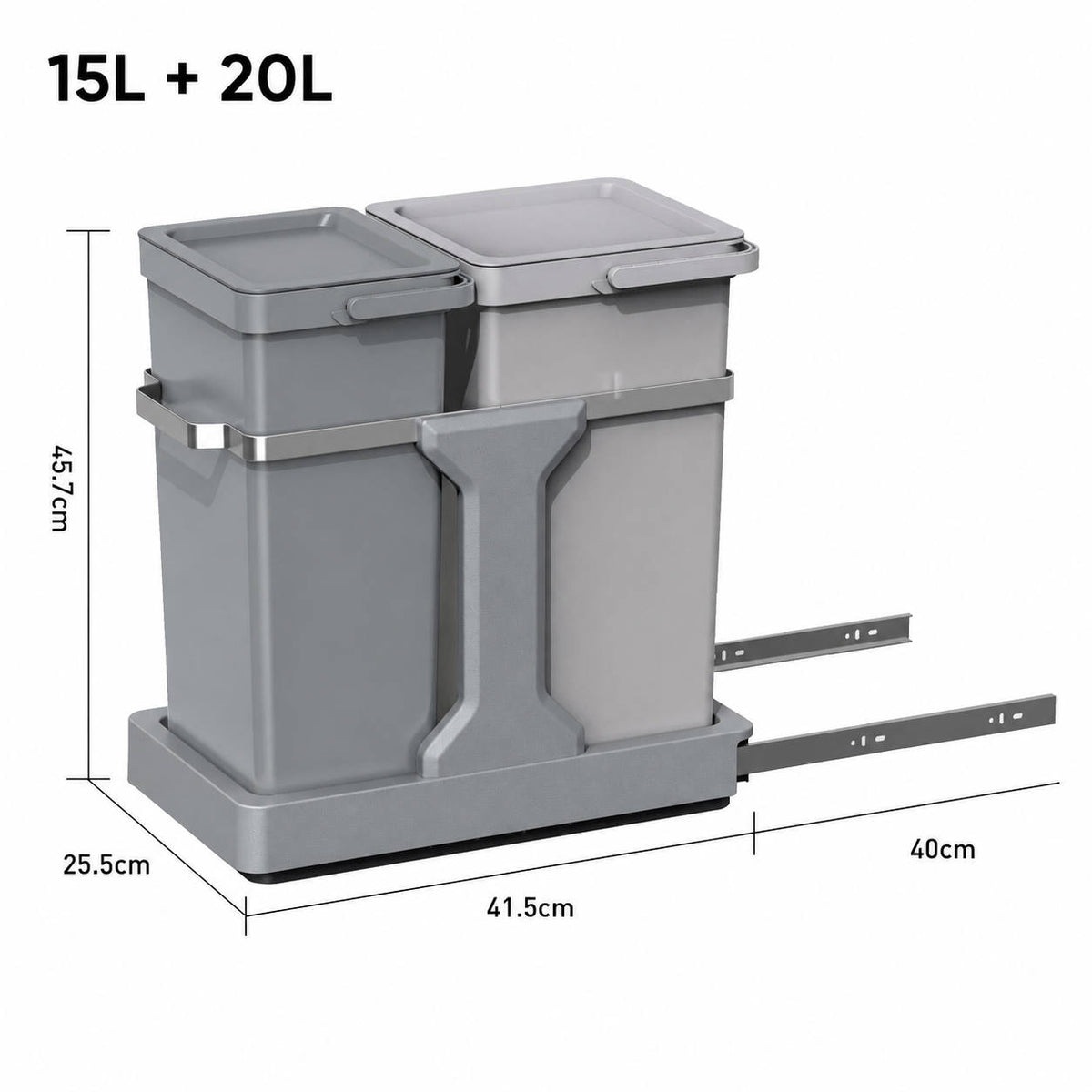 EKO - Extraíble - Cubo 20 L + 15 L