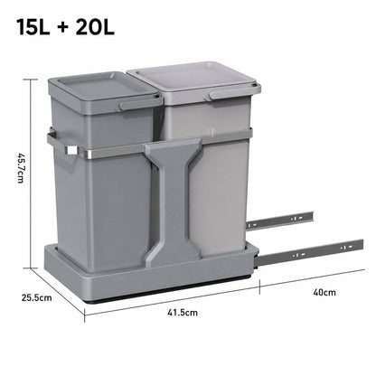 EKO - Extraíble - Cubo 20 L + 15 L