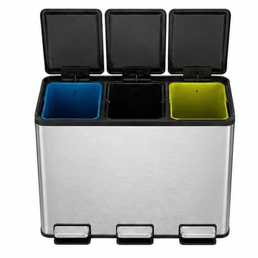 EKO - Essential - Cubo Pedal 10 L + 10 L + 10 L