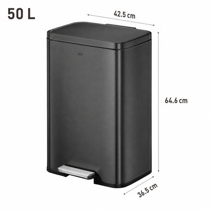 EKO - Madison - Cubo Pedal 50 L Negro