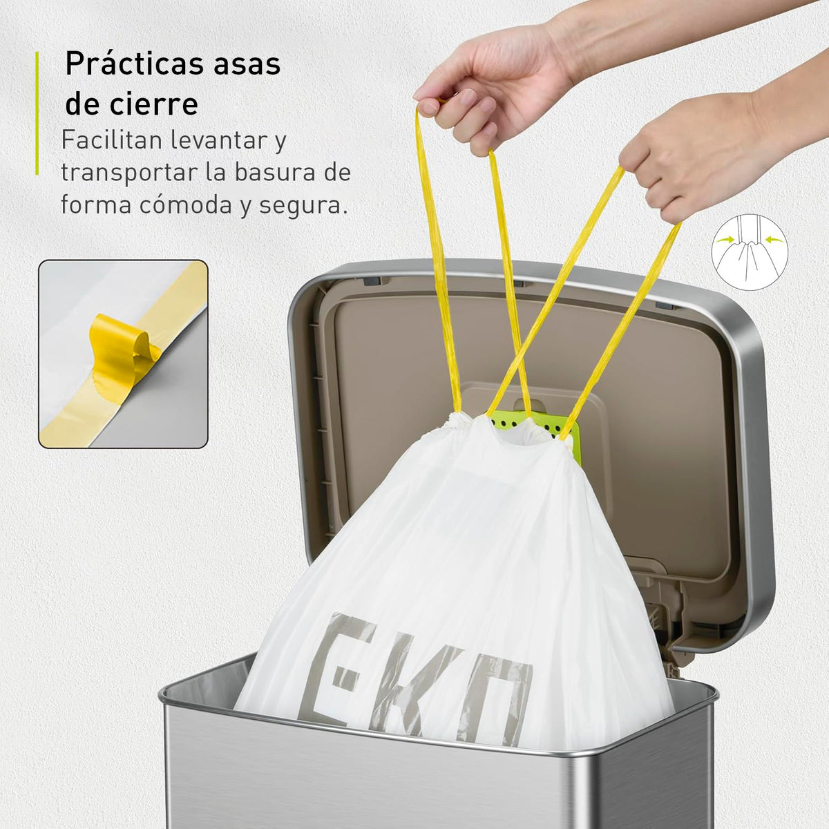 EKO - Bolsas de Basura G 50–90 L (110 Unidades)